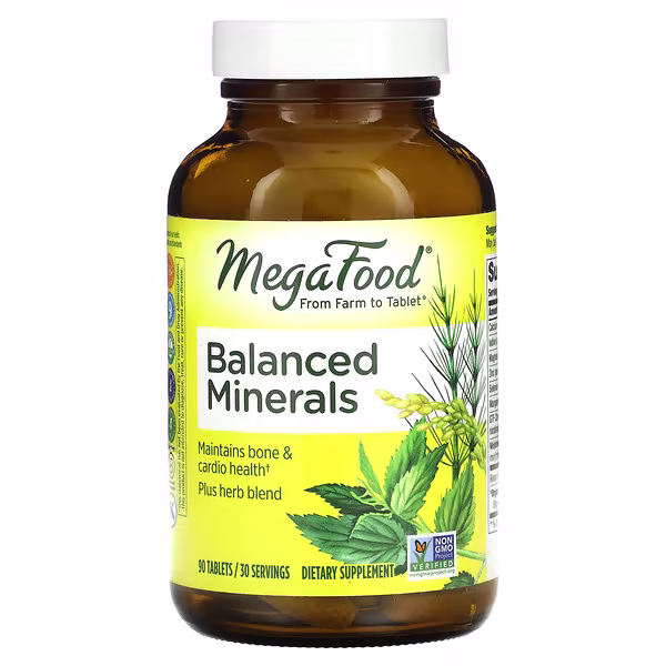 MegaFood, Balanced Minerals, 90 Tablets