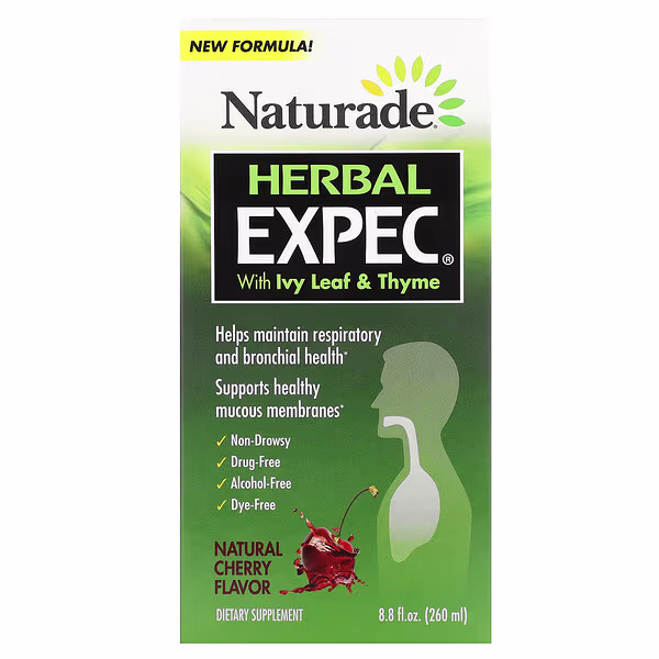 Naturade, Herbal EXPEC With Ivy Leaf & Thyme, Natural Cherry, 8.8 fl oz (260 ml)
