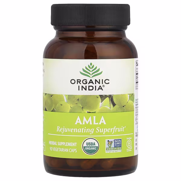 Organic India, Amla, 90 Vegetarian Caps (500 mg per Capsule)