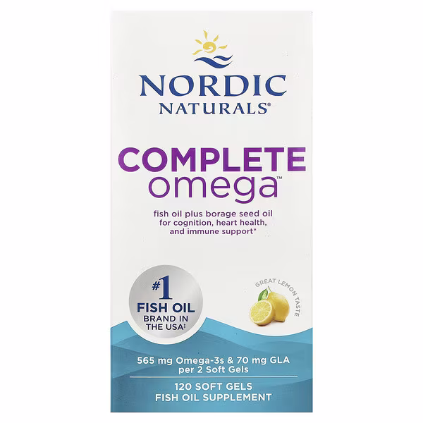 Nordic Naturals, Complete Omega™, Lemon, 120 Soft Gels