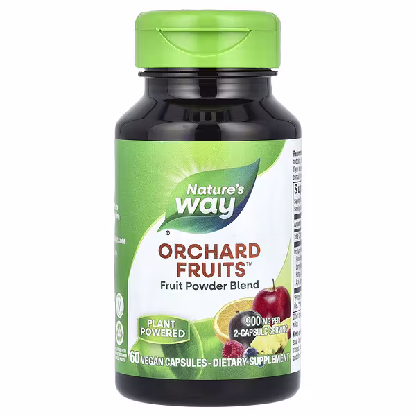 Nature's Way, Orchard Fruits, Fruit Powder Blend, 60 Vegan Capsules