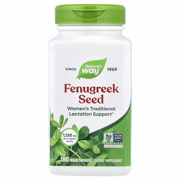 Nature's Way, Fenugreek Seed, 180 Vegan Capsules (565 mg per Capsule)