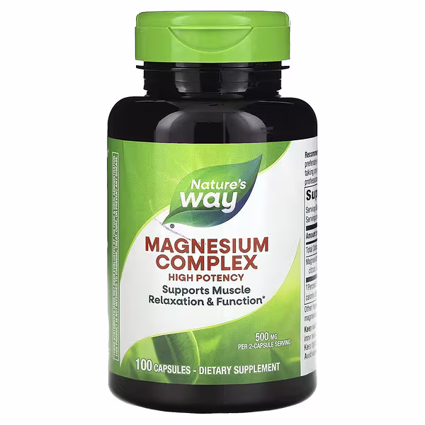 Nature's Way, Magnesium Complex, 100 Capsules (250 mg per Capsule)