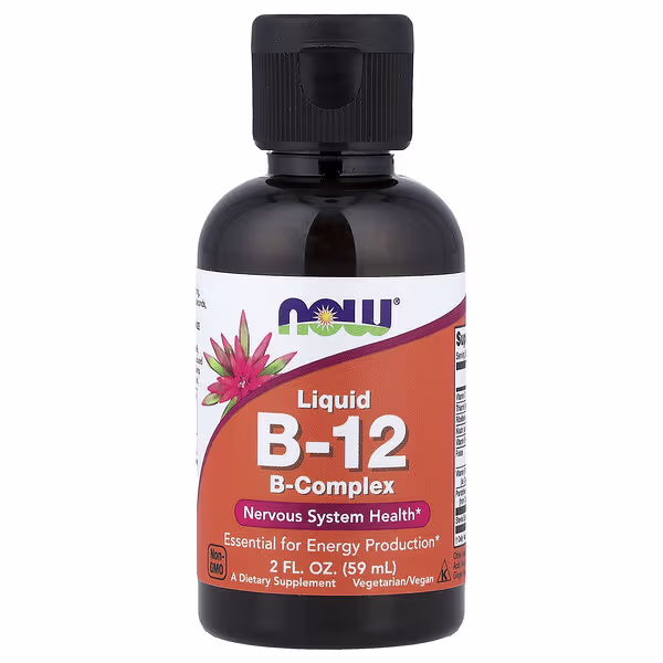 NOW Foods, Liquid B-12, B-Complex, 2 fl oz (59 ml)