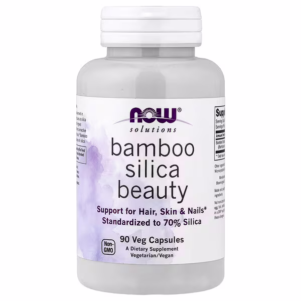 NOW Foods, Solutions, Bamboo Silica Beauty, 90 Veg Capsules (380 mg per Capsule)