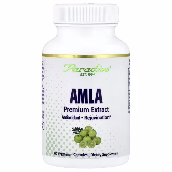 Paradise Herbs, Amla, 60 Vegetarian Capsules (250 mg per Capsule)