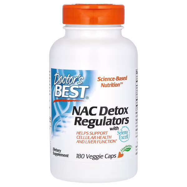 Doctor's Best, NAC Detox Regulators, 180 Veggie Caps