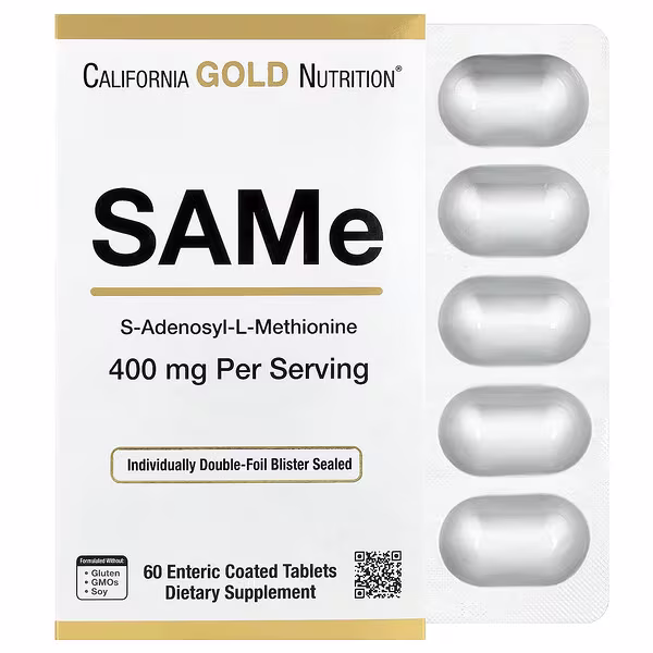 California Gold Nutrition, SAMe, Disulfate Tosylate, 400 mg, 60 Enteric Coated Tablets