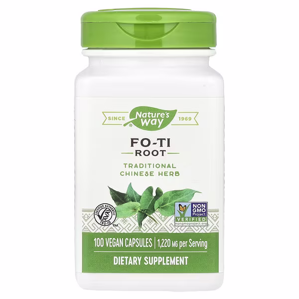 Nature's Way, Fo-Ti Root, 100 Vegan Capsules (610 mg per Capsule)