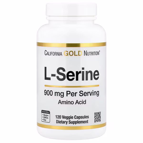 California Gold Nutrition, L-Serine, 900 mg, 120 Veggie Capsules