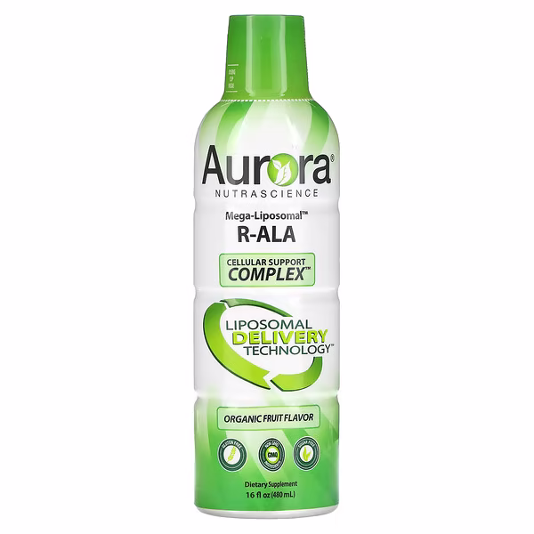 Aurora Nutrascience, Mega-Liposomal R-ALA, Organic Fruit, 16 fl oz (480 ml)