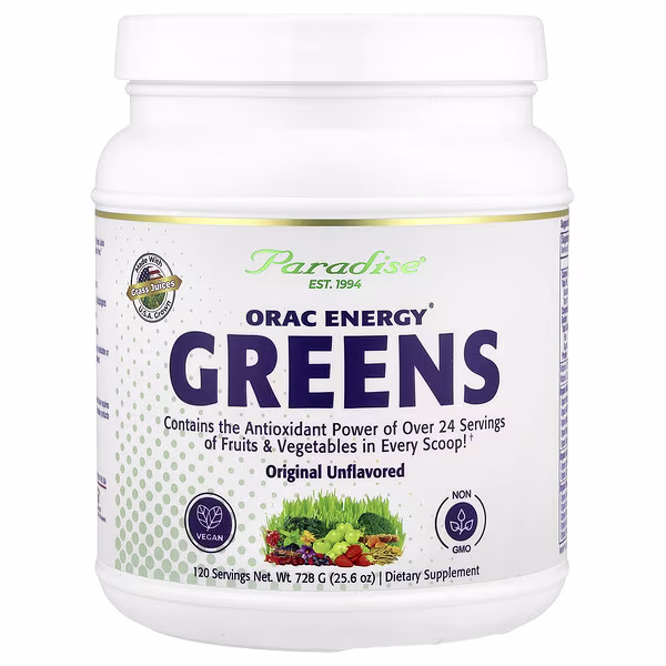 Paradise Herbs, ORAC Energy® Greens, Original Unflavored , 25.6 oz (728 g)