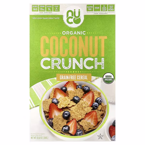 NUCO, Organic Coconut Crunch, Grain-Free Cereal, 10.58 oz (300 g)