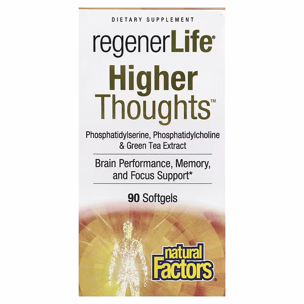 Natural Factors, RegenerLife®, Higher Thoughts™, 90 Softgels