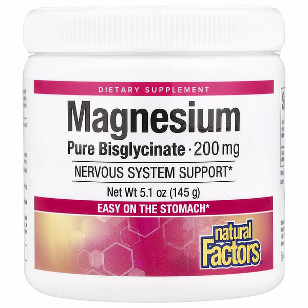 Natural Factors, Magnesium Pure Bisglycinate, 5.1 oz (145 g)