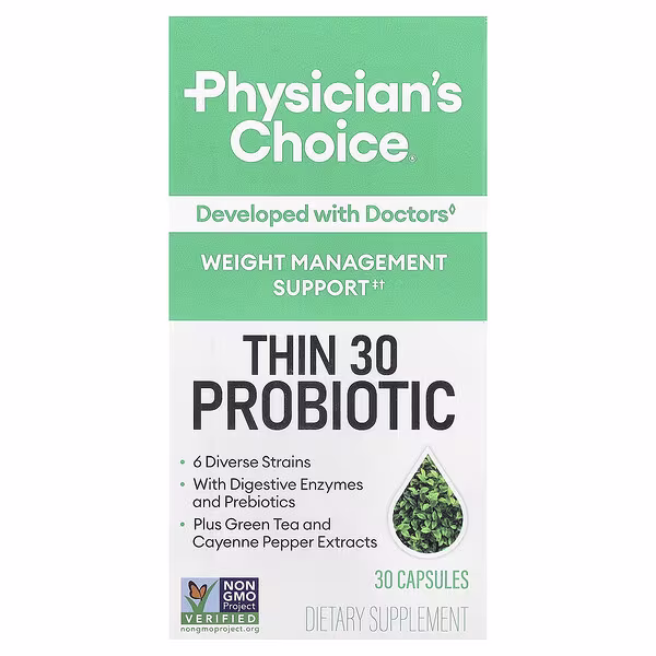 Physician's Choice, Thin 30 Probiotic, 30 Capsules