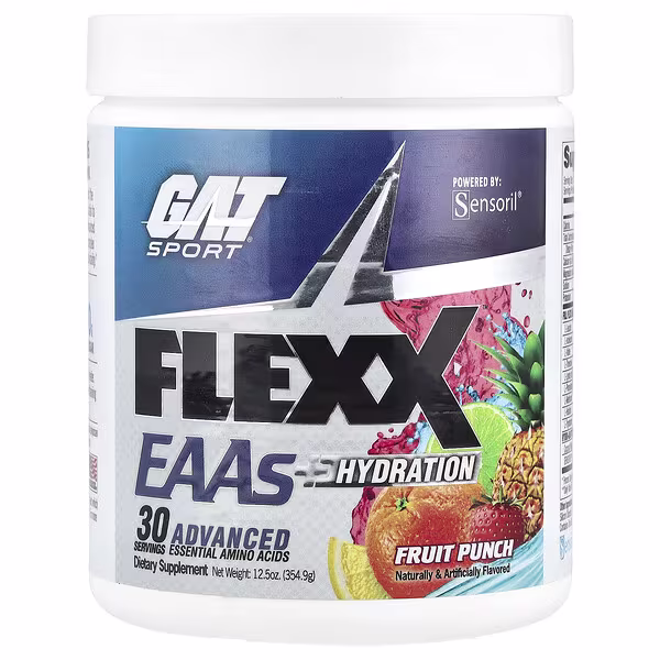 GAT, Flexx EAAs + Hydration, Fruit Punch, 12.5 oz (354.9 g)