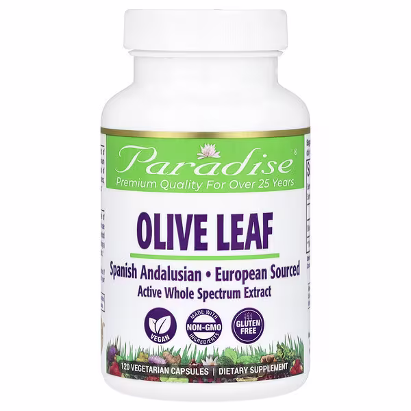 Paradise Herbs, Olive Leaf, 120 Vegetarian Capsules (250 mg per Capsule)