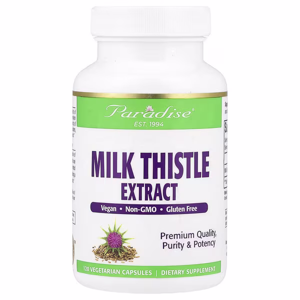 Paradise Herbs, Milk Thistle Extract, 120 Vegetarian Capsules (250 mg per Capsule)