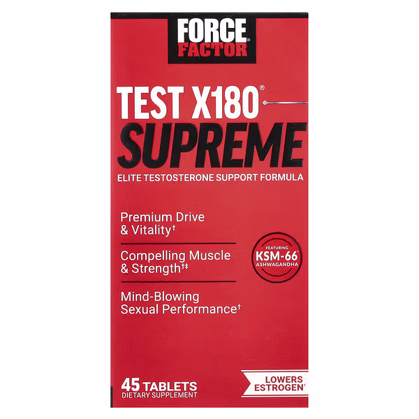 Force Factor, Test X180® Supreme, 45 Tablets