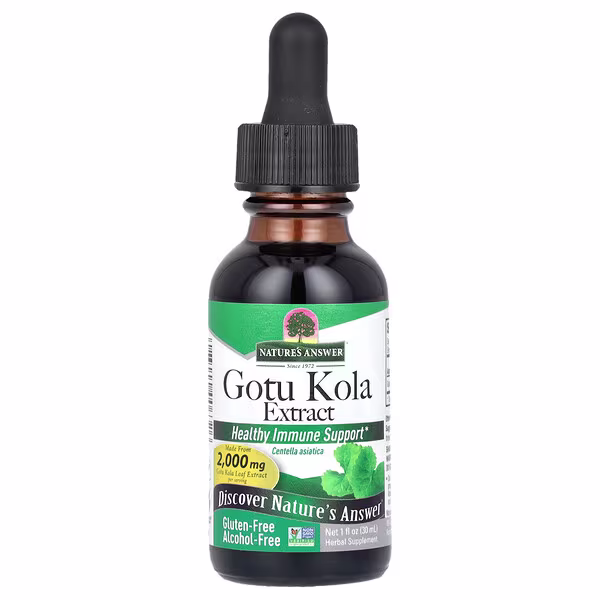 Nature's Answer, Gotu Kola Extract, Alcohol-Free, 2,000 mg, 1 fl oz (30 ml)