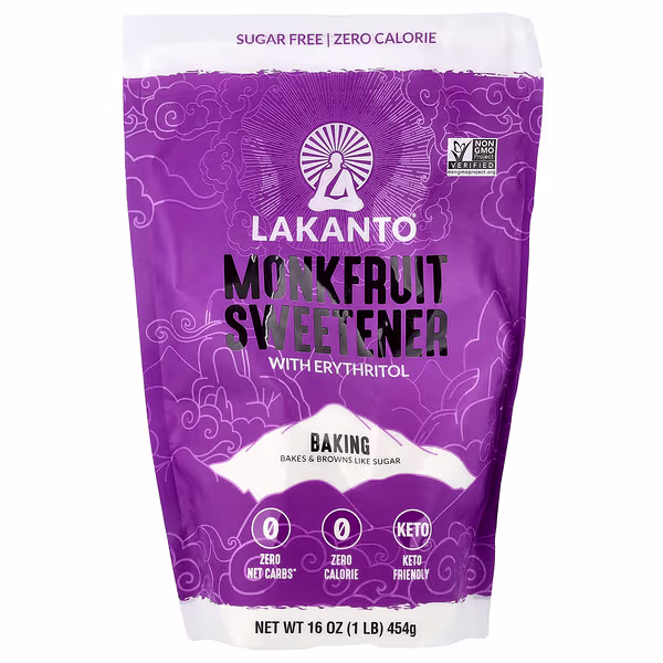 Lakanto, Monkfruit Sweetener with Erythritol, Baking, 16 oz (454 g)