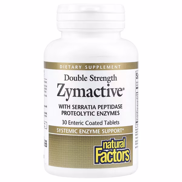 Natural Factors, Zymactive, 30 Enteric Coated Tablets