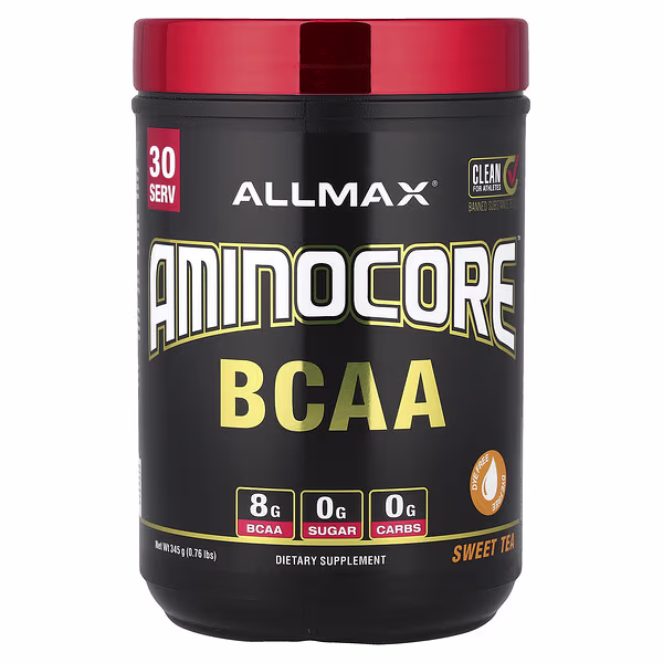 ALLMAX, AMINOCORE™ BCAA, Sweet Tea, 0.76 lbs (345 g)