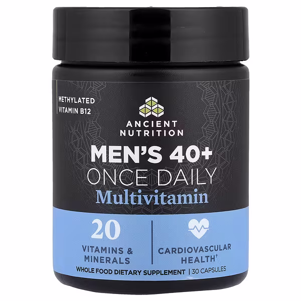 Ancient Nutrition, Men's 40+ Once Daily Multivitamin, 30 Capsules