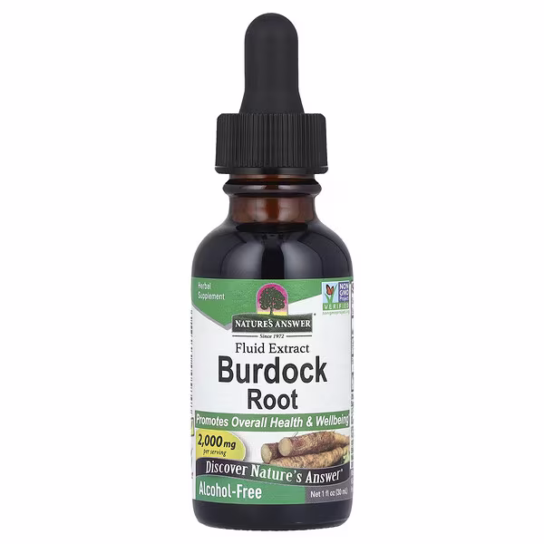 Nature's Answer, Burdock Root, Fluid Extract, Alcohol-Free, 2,000 mg, 1 fl oz (30 ml)
