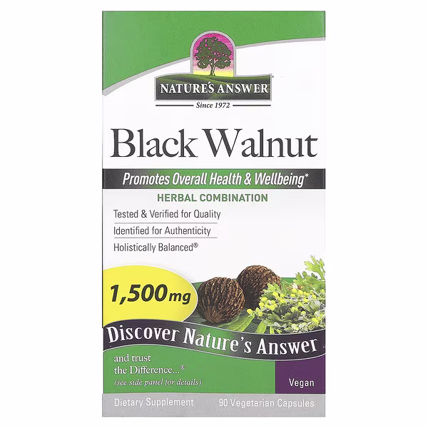 Nature's Answer, Black Walnut, 90 Vegetarian Capsules