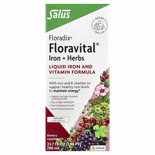 Floradix, Floravital® Iron + Herbs, 23.7 fl oz (700 ml)