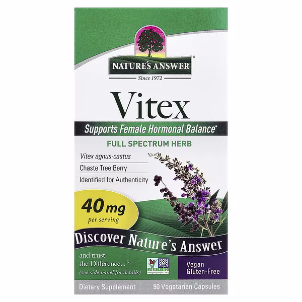 Nature's Answer, Vitex, 40 mg, 90 Vegetarian Capsules