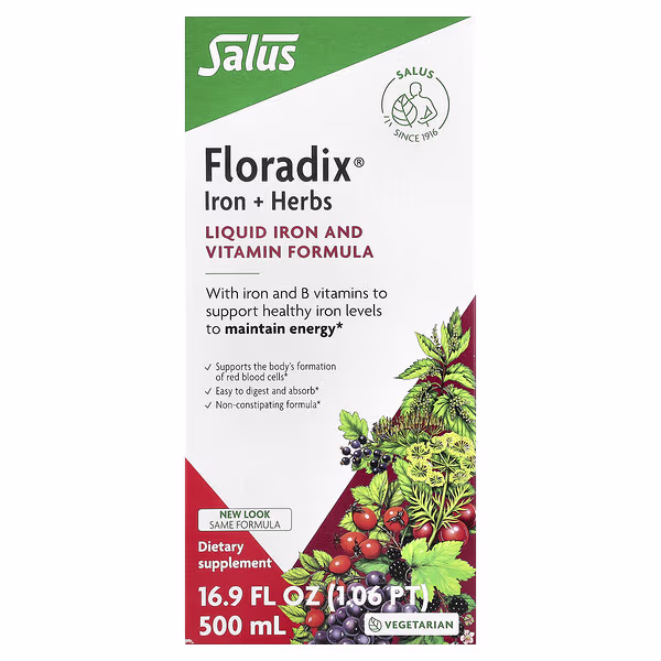 Floradix, Iron + Herbs, 16.9 fl oz (500 ml)