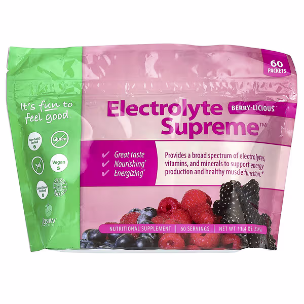 Jigsaw Health, Electrolyte Supreme™, Berry-Licious, 60 Packets, 5.4 g Each