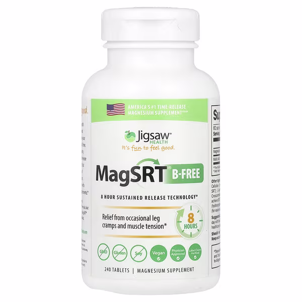 Jigsaw Health, MagSRT® B-Free, Time-Release Magnesium, 240 Tablets