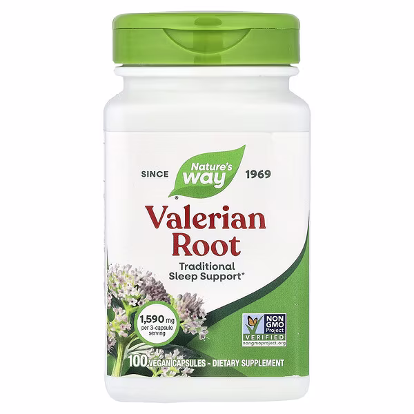 Nature's Way, Valerian Root, 100 Vegan Capsules (530 mg per Capsule)