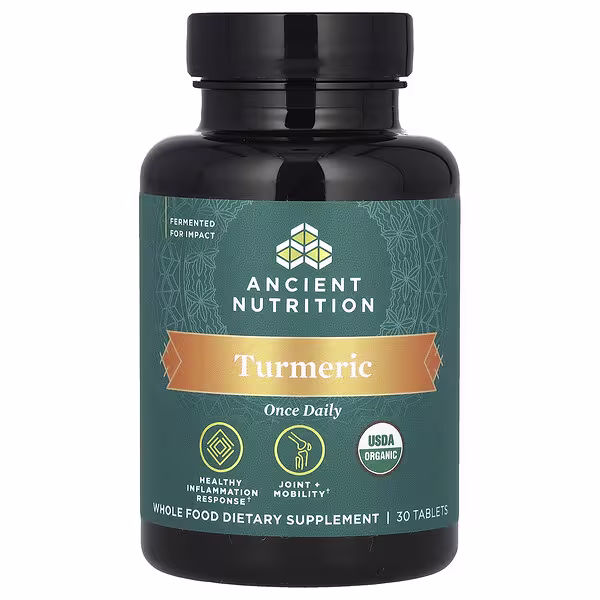 Ancient Nutrition, Turmeric, Once Daily, 30 Tablets