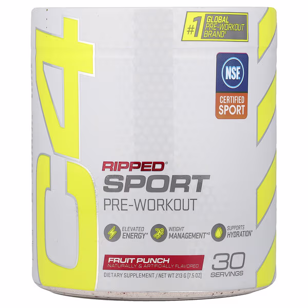 C4 / Cellucor, C4® Ripped Sport, Pre-Workout, Fruit Punch, 7.5 oz (213 g)
