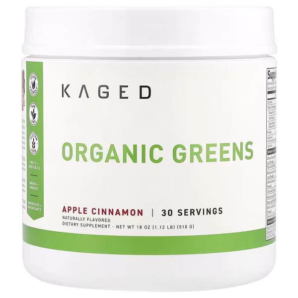 Kaged, Organic Greens, Apple Cinnamon, 18 oz (510 g)