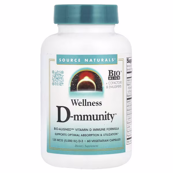 Source Naturals, Wellness D-mmunity™, 60 Vegetarian Capsules