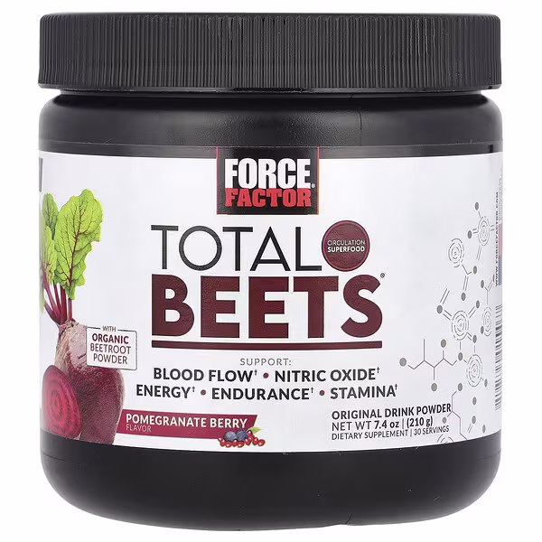 Force Factor, Total Beets®, Original Drink Powder, Pomegranate Berry, 7.4 oz (210 g)