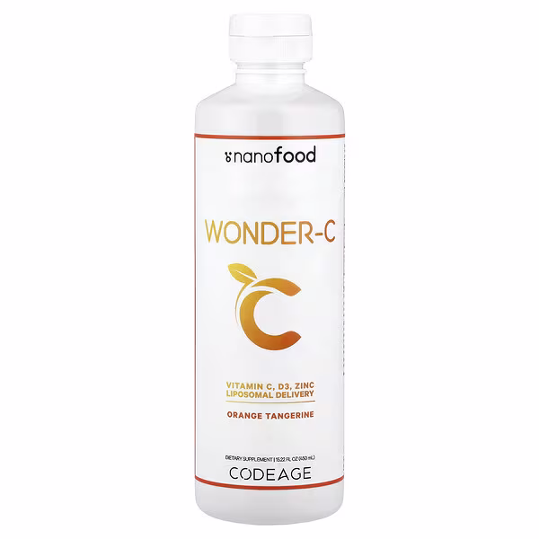 Codeage, Nanofood, Wonder-C, Orange Tangerine, 15.22 fl oz (450 ml)