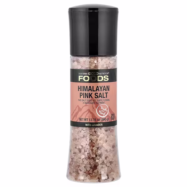 California Gold Nutrition, Foods, Pink Himalayan Salt Grinder, 13.76 oz (390 g)