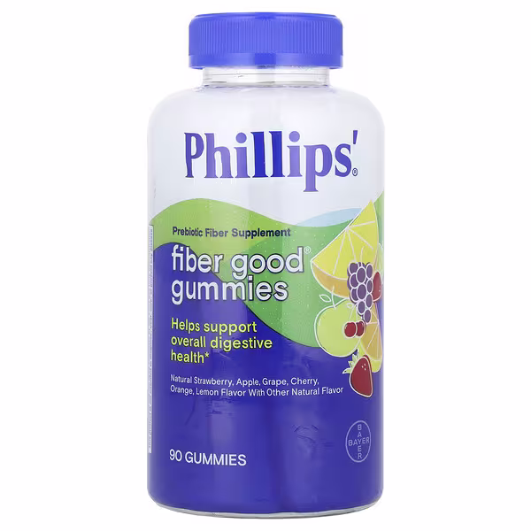 Phillip's, Fiber Good® Gummies, Assorted Flavors, 90 Gummies