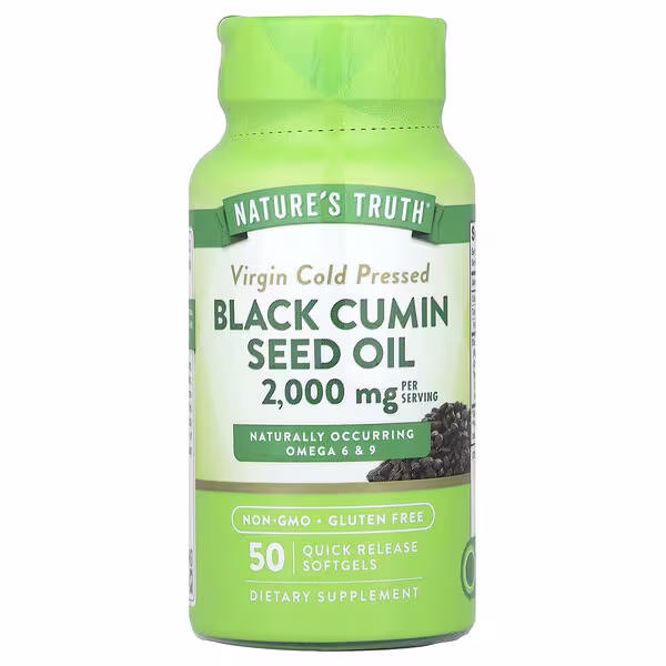Nature's Truth, Black Cumin Seed Oil, 50 Quick Release Softgels (1,000 mg per Softgel)