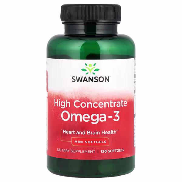 Swanson, Omega-3, High Concentrate , 120 Mini Softgels