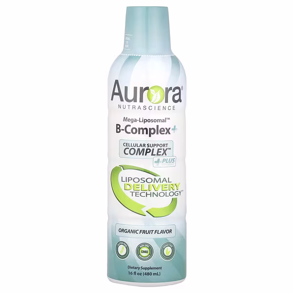 Aurora Nutrascience, Mega-Liposomal™ B-Complex+, Organic Fruit, 16 fl oz (480 ml)