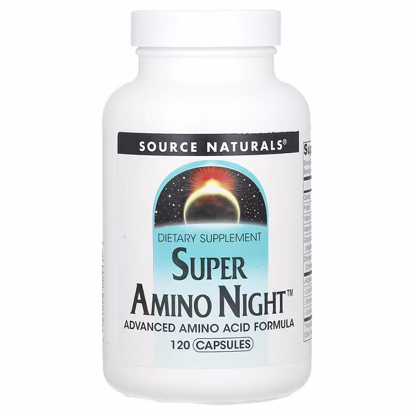 Source Naturals, Super Amino Night, 120 Capsules