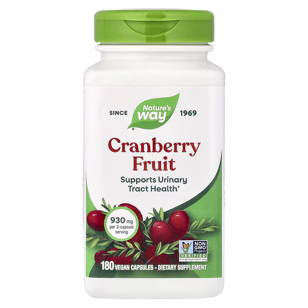 Nature's Way, Cranberry Fruit, 180 Vegan Capsules (465 mg per Capsule)